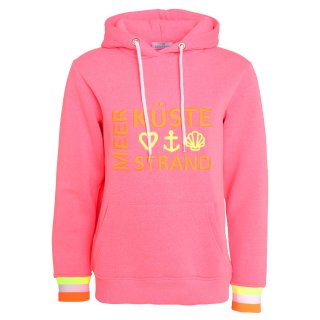 ZWILLINGSHERZ Hoodie KARLOTTA - Neonpink M