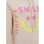 ZWILLINGSHERZ Hoodie - HAPPY SMILE LOVE - Beige S