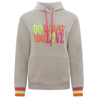 ZWILLINGSHERZ Hoodie DO WHAT YOU LOVE - beige XL