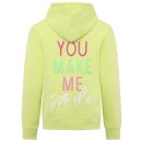 ZWILLINGSHERZ Hoodie "Smile Shine" - Lime L