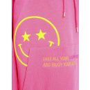 ZWILLINGSHERZ Hoodie "Always on the good side" - Neonpink XXL