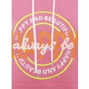 ZWILLINGSHERZ Hoodie "Always be happy" - Pink