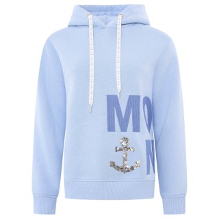 ZWILLINGSHERZ Hoodie PAIELLETTE MOIN - Hellblau