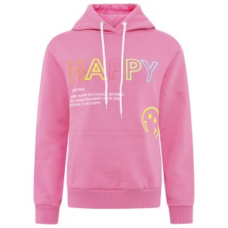 ZWILLINGSHERZ Hoodie "Happy Smiley" - Pink