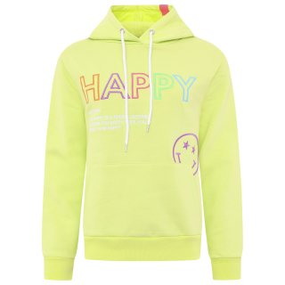 ZWILLINGSHERZ Hoodie "Happy Smiley" - Lime M