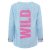 ZWILLINGSHERZ Bluse "Leo Wild " mit Details in Neonpink - Blau