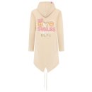 ZWILLINGSHERZ Hoodiemantel "Layout Mix" - Beige