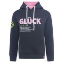 ZWILLINGSHERZ Hoodie "Glück" - Dunkelblau